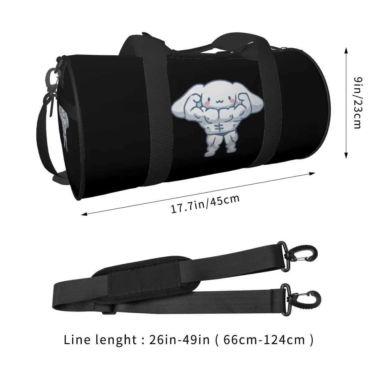 My Melody Print Travel Bag Large Capacity Sport Bags Outdoor Men Women Pattern Gym Bag Luggage Colorful Fitness Bag W250618