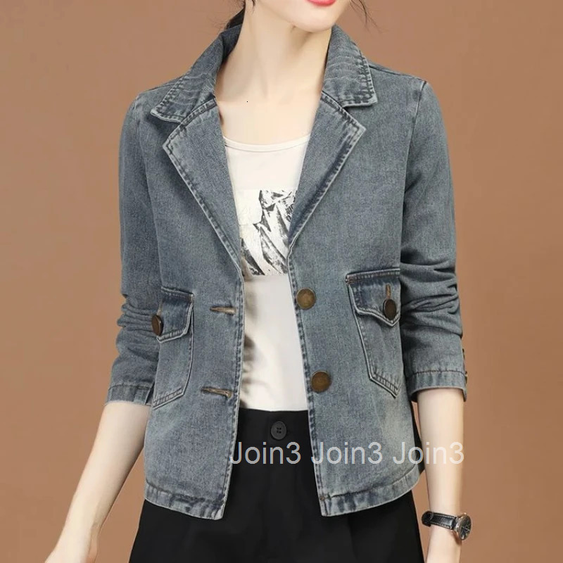 Denim Jacket for Women Spring Autumn Casual 2025 New Arrivals Cowboy Coat Woman Models Fashion Y2k Clothes Vintage Designer In