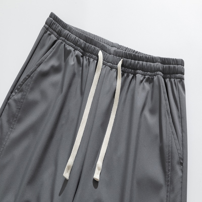 2025 Men's Spring-Autumn New Arrival - American Casual Straight-Wide Leg Pants Teenagers' Drapey Sports Long Trousers with Relaxed Fit