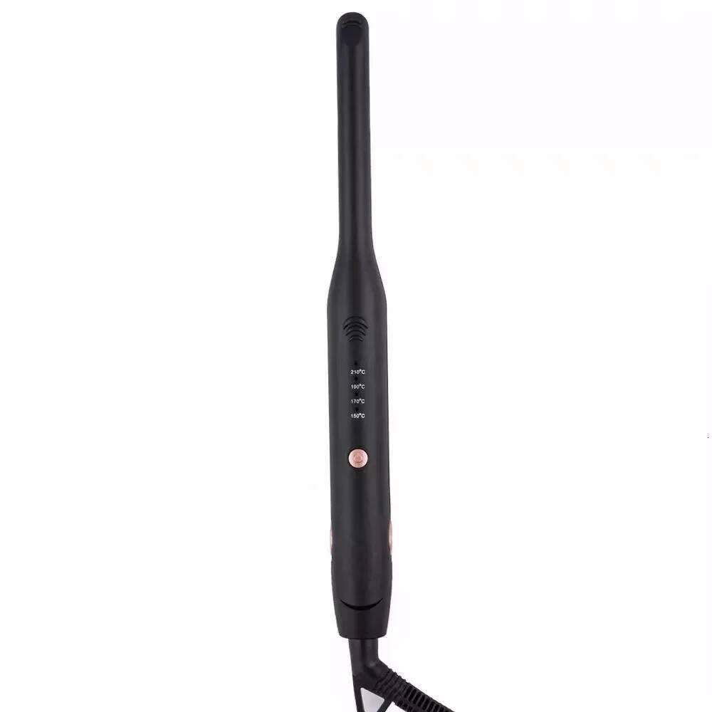 Mini hair straightener Small for Short Hair Pixie Thin Pencil Flat Iron Titanium Professional Salon Curler black 110v-240v