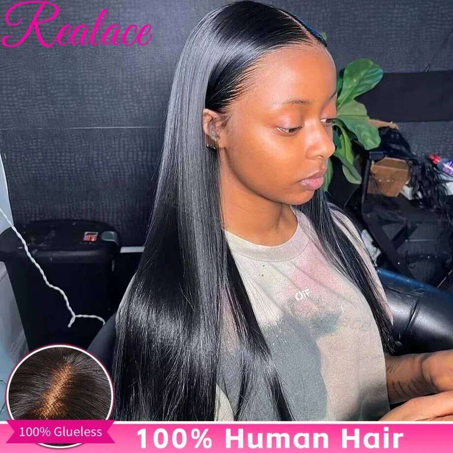Bone Straight 13x6 Front 5x5 Brazilian Glueless Wig Human Hair Black Transparent 13x4 Hd Lace Frontal Wigs