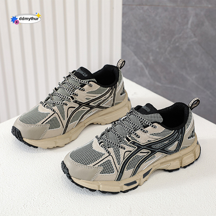 2024 New Women's Versatile Thick-Soled Dad Sneakers Mesh Breathable Running Casual Shoes for Summer ddmythur