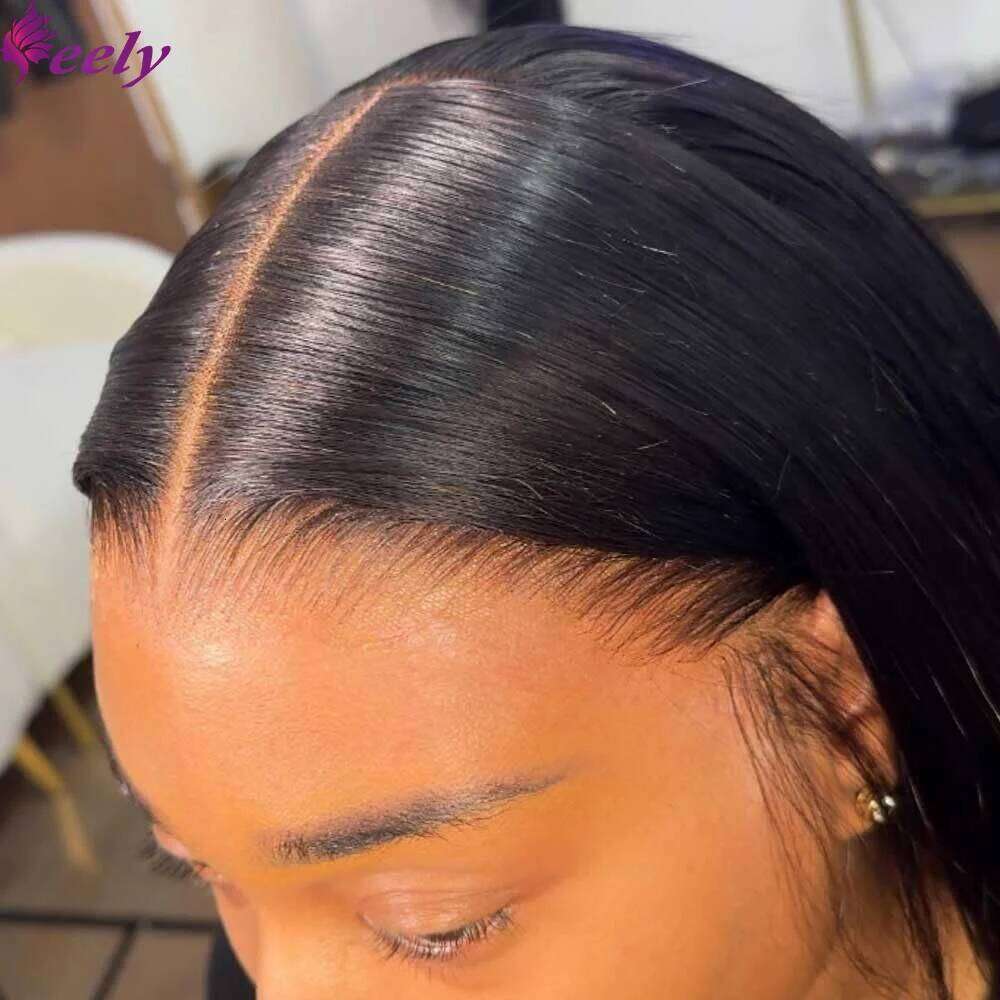 Wear and Go Glueless Pre Plucked 220% Density 5x5 Closure Wig Straight 13x4 Lace Wigs Human Hair Match All Skin Tones