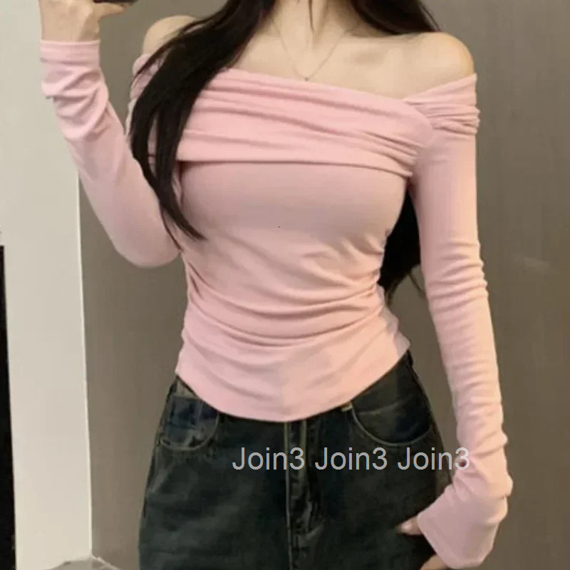 Long Sleeve T Shirt for Women With Sleeves Coquette Clothes Trending Clothing Sexy Tops Woman 2025 High Quality Aesthetic Korean