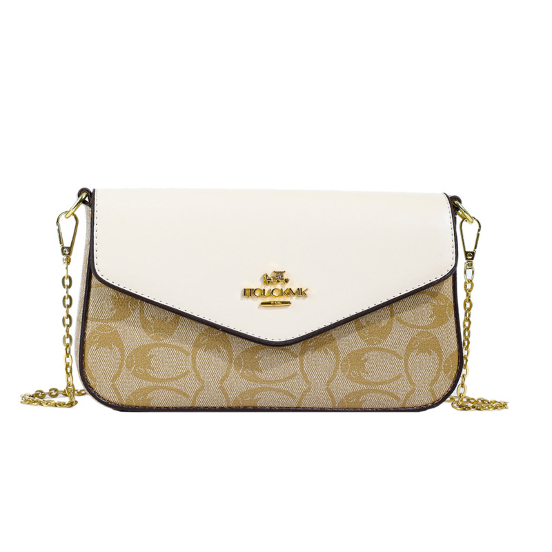 Free shipping designer 2025 new printed envelope bag shoulder bag fashionable small bag women's high-end single shoulder crossbody bag