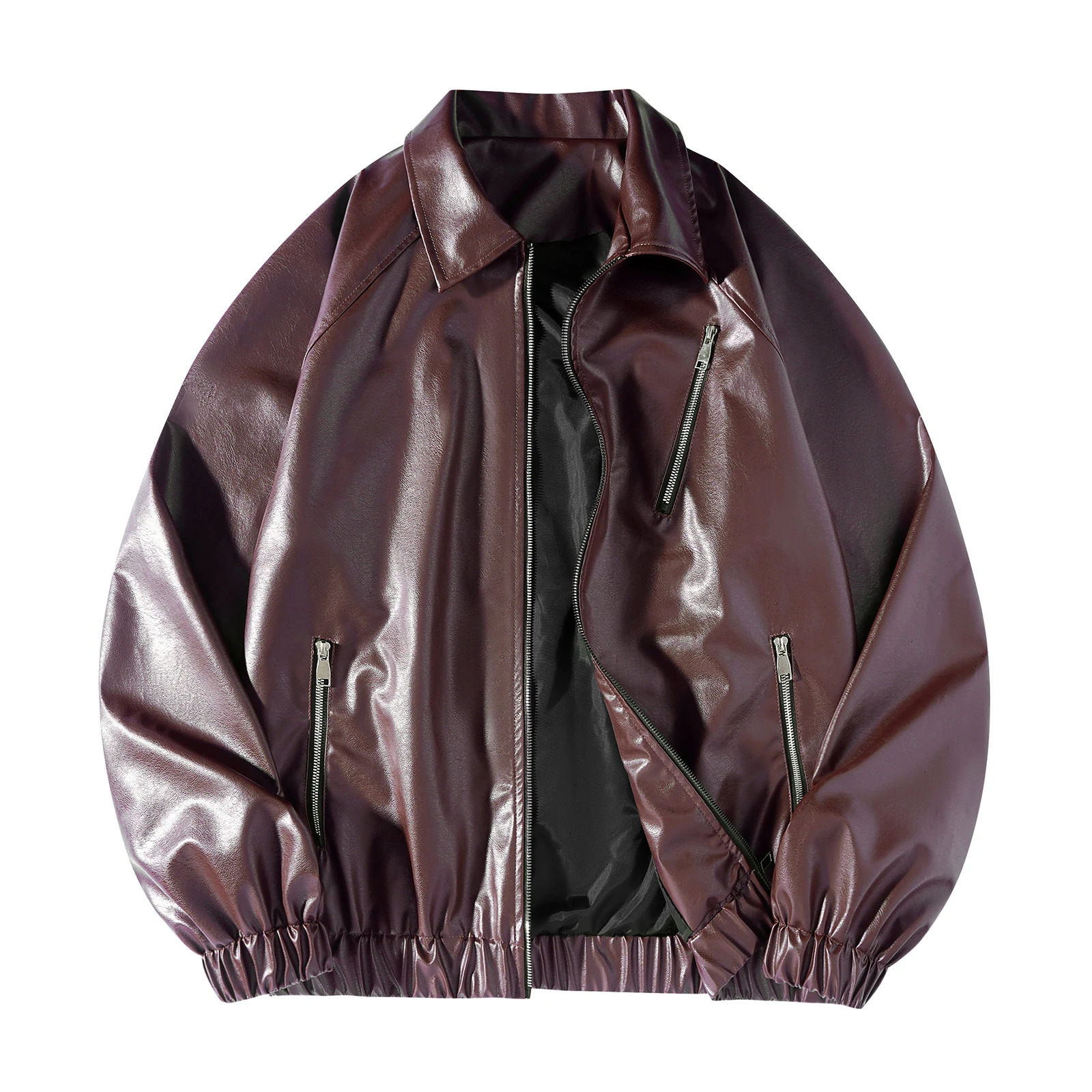 Leather Coat Classic High Quality Slim Casual Stand Collar Coat Spring and Autumn Top Layer Cowhide Plus Size Leather Jacket 250618
