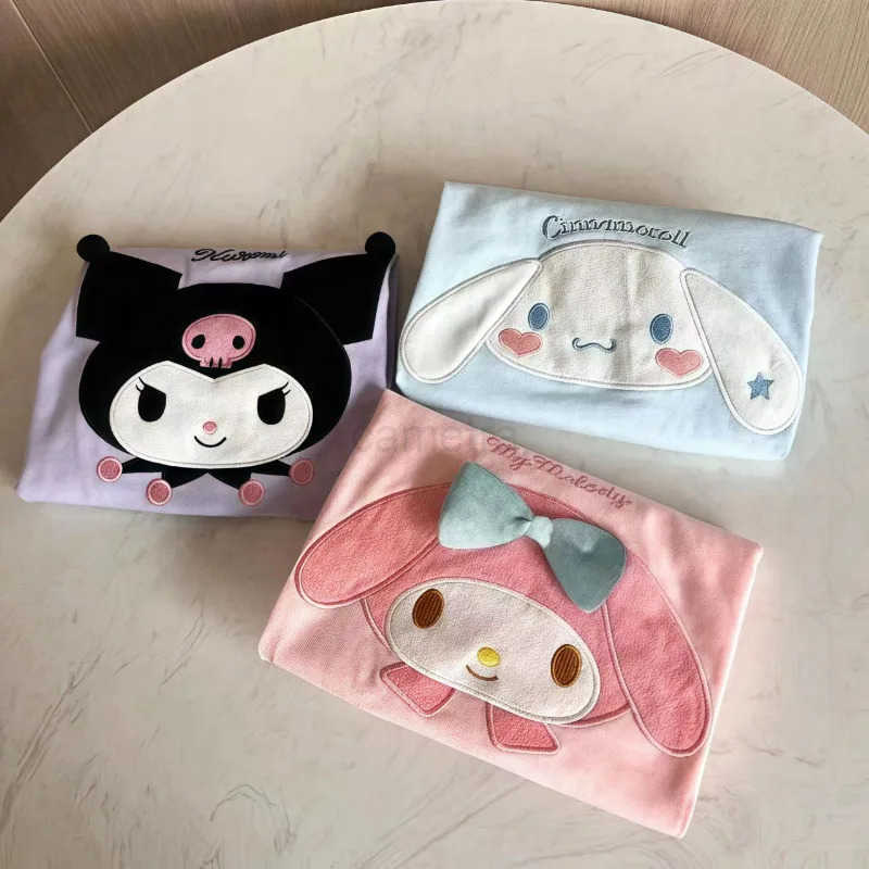 Sanrio Kuromi Childrens T-shirt My melody cartoon cute print versatile summer cotton breathable short sleeve top wholesale XJ250618XJ250618