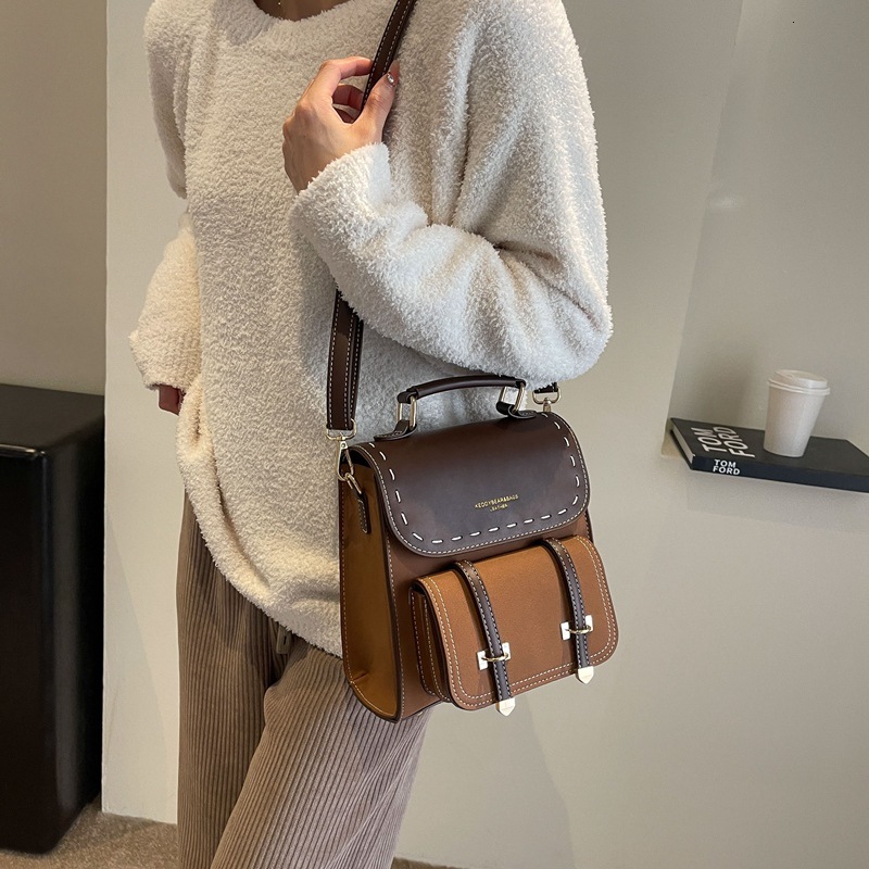 Free shipping designer Minimalist Casual Fashion Bag for Women 2025 New High-End Commuter Backpack Versatile Retro Handbag Shoulder Bag