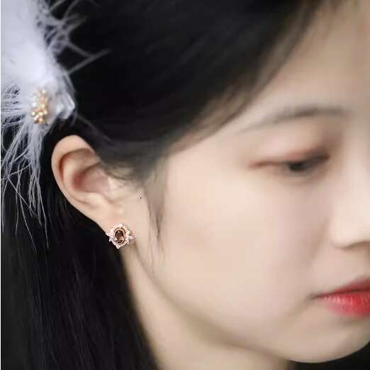 "Marie de Pompadour" Bestselling Exquisite Natural Citrine Plated Light Earrings