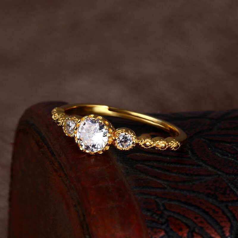 Light Luxury Jewelry Lace Hollow Women's Pastoral Fresh Ring