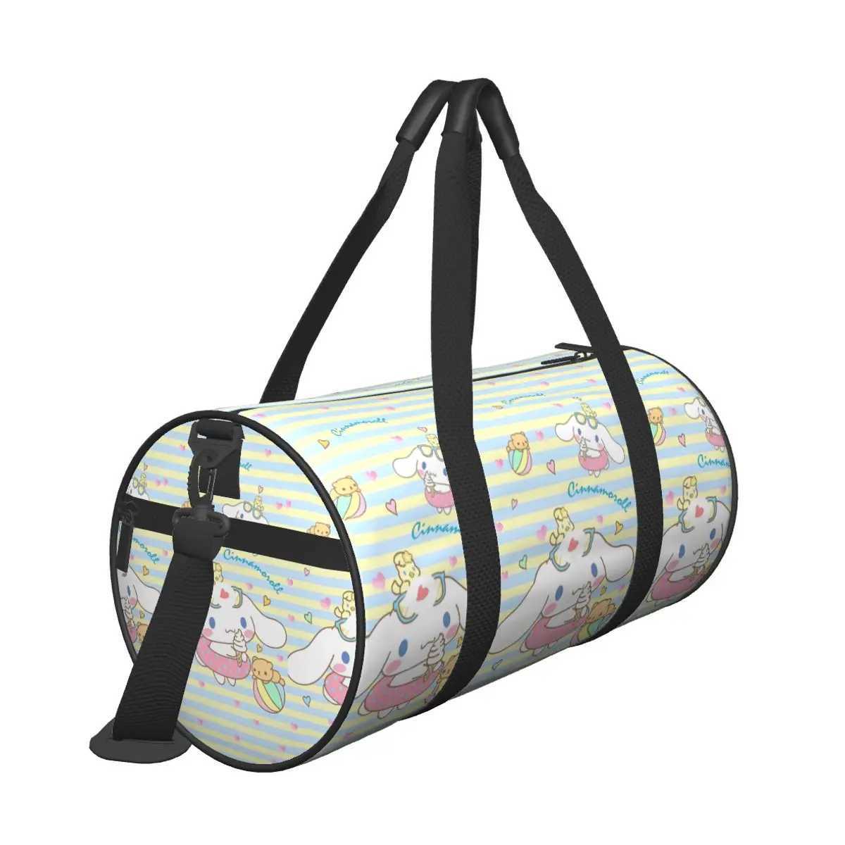 Cinnamoroll Men Women Travel Bag Cute Cinnamoroll Kawaii Cartoon Gym Bag Large Portable Handbag Fashion Sports Bag W250618