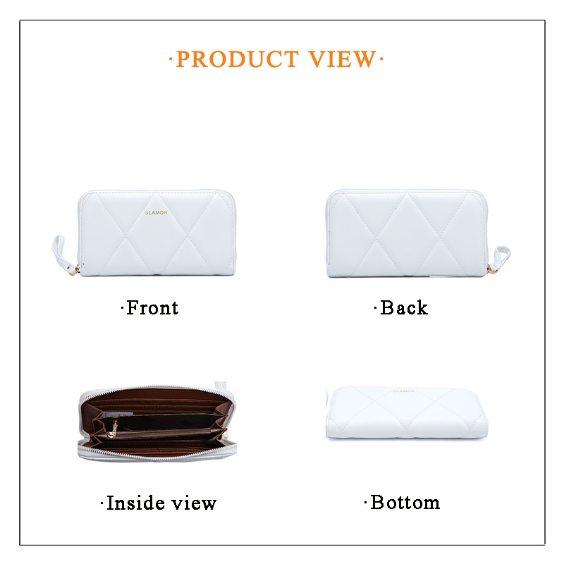 Free Luxury Bag Shipping Designer Clutch Bag Quilted Pattern Bag For Women Commuting Card Holder Bag Coin Purse Women's Wallet Zipper Wallet