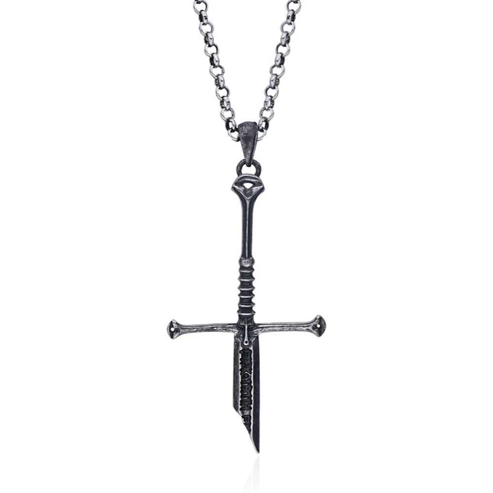 Catuni Broken Sword Lord Necklace the Rings Power Flame of the West Movie Pendant Fashion Jewelry Accessory Gift for Fans Men W250618