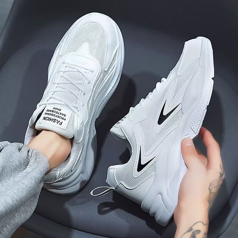 Spring Breathable Running Sports Thick Sole Casual Shoes Student Men S Trendy Versatile Mesh Casual Shoes Ddmysaturn