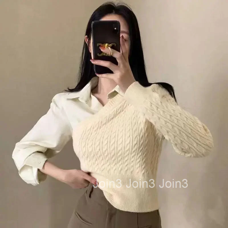 Ladies Pullovers Autumn Womens Knit Sweater Basic Elegant Attractive New Knitwear Warm Hot Sale Winter Youthful Aesthetic 2025
