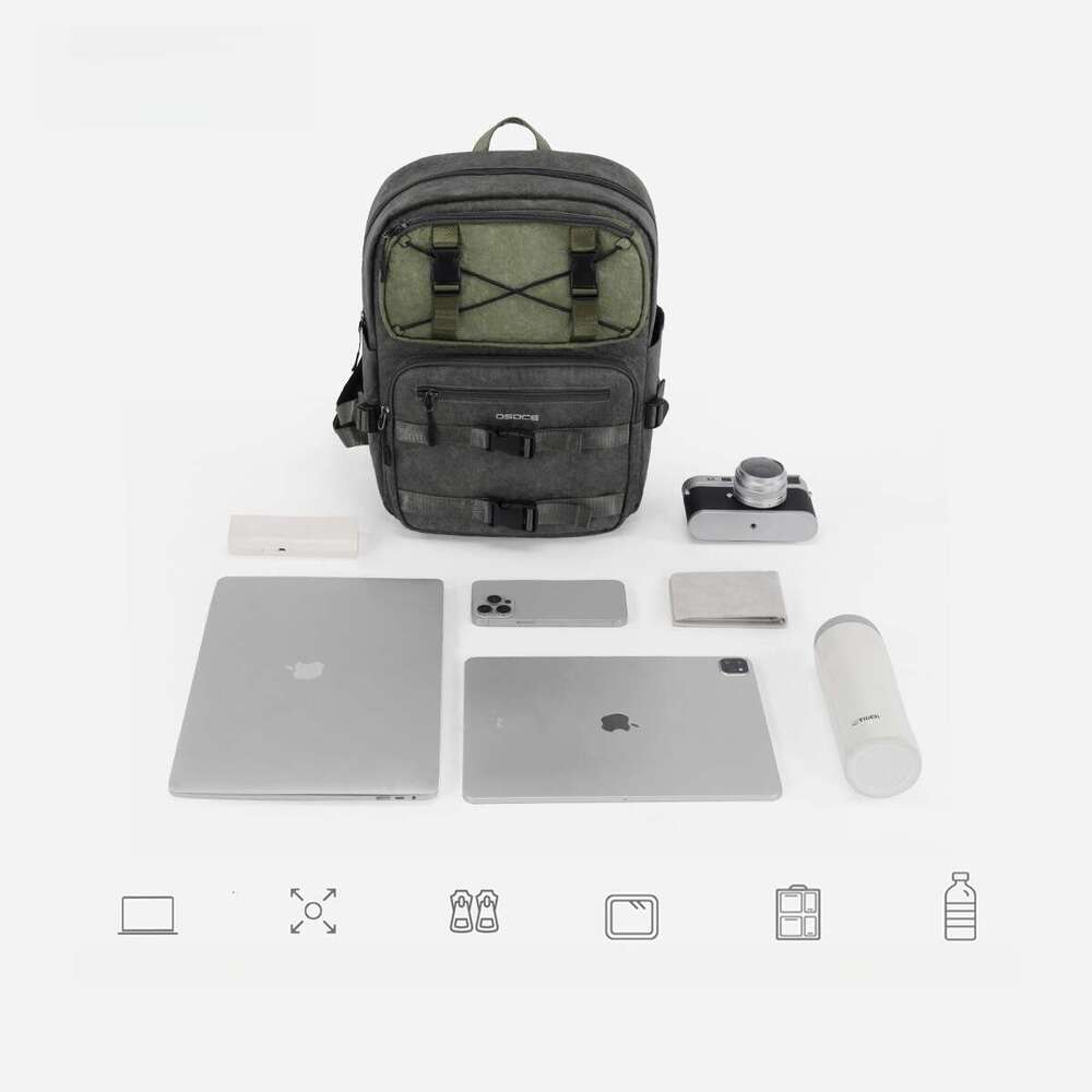 Backpack British For Men Paper Lightweight Casual College Student Laptop Bag New