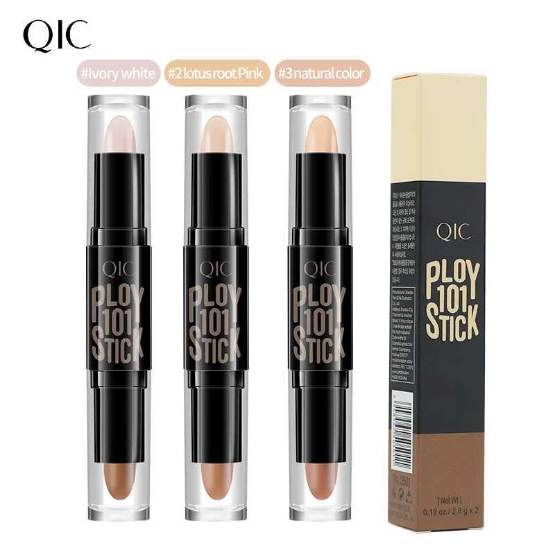 Highlight Contouring Pen Double-ended Highlighter Stick Concealer Contour Stick V Face Three-dimensional Mineral Smooth Silky Br XJ250618