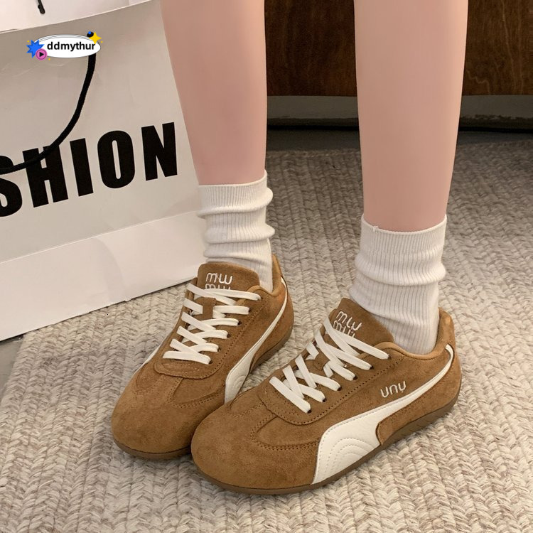 2025 Spring New Korean Style Dad Sneakers for Women Students Thick Sole Height Increasing Sports Casual Running Shoes K01