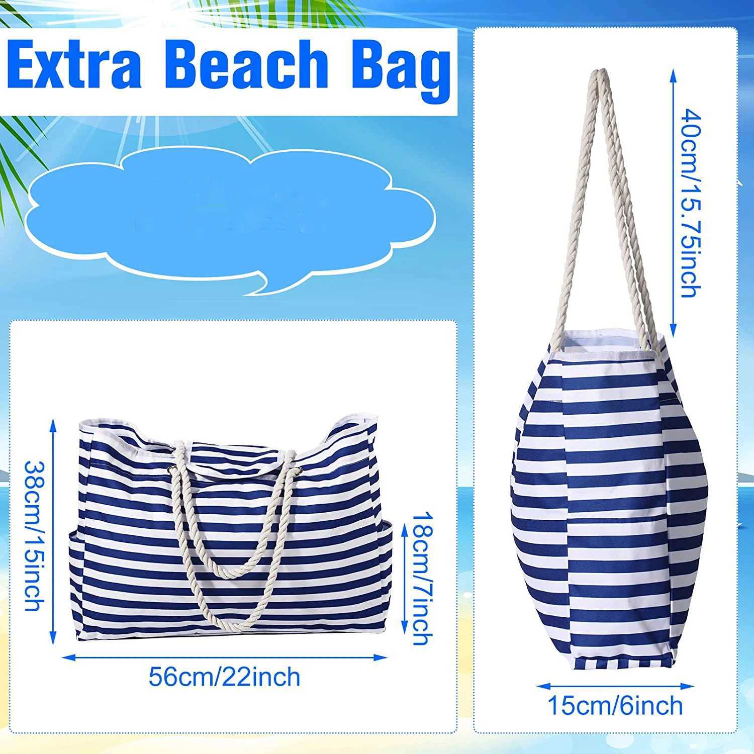 Extra Large Wen Beach Tote Bag Waterproof Storage Canvas Shoulder Bag Handbag Travel Gym Swim Beach Holiday Men Shopping Bag B250618