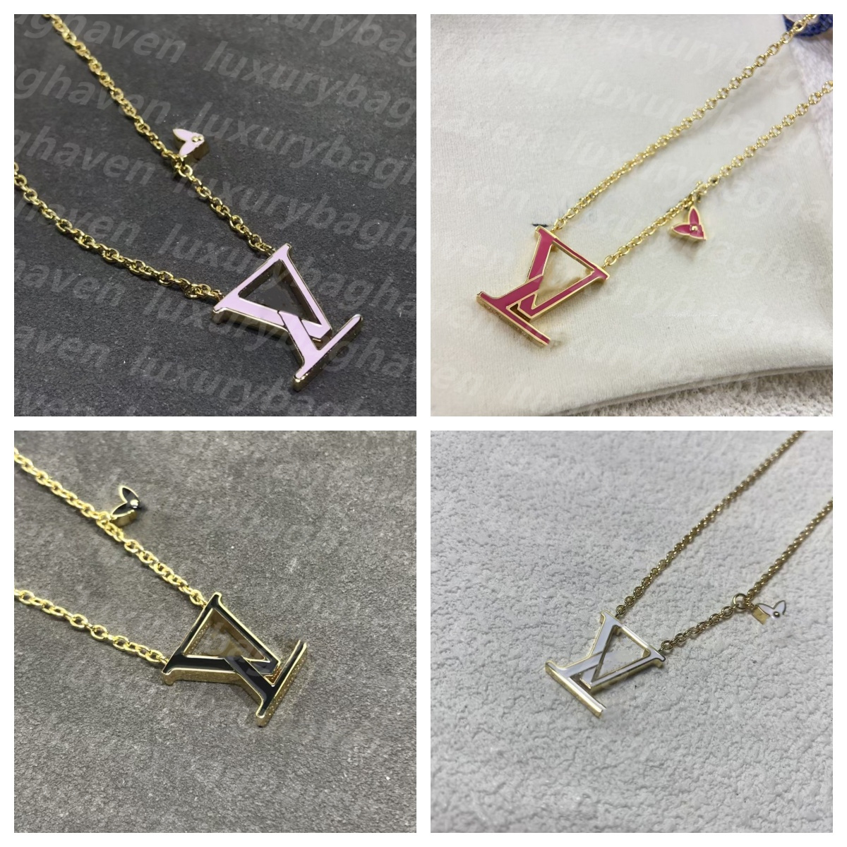 designer necklace gold chain designer jewelry women heart necklace golden love necklace designer for women Fashion Jewelry Women Titanium Steel with box