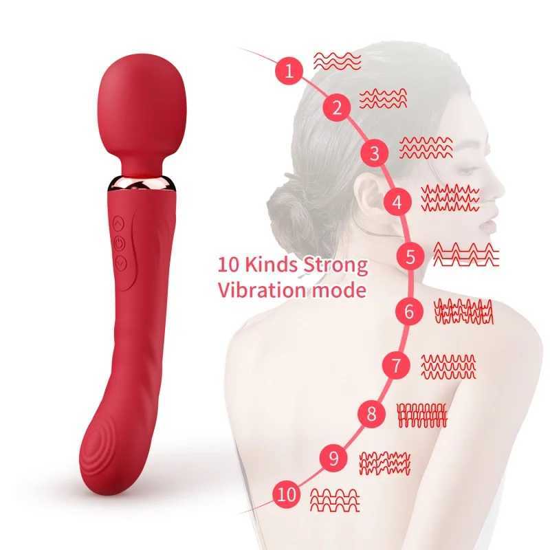 Powerful vibrator magic wand vibrator clitoral stimulator G-spot dildo massager adult product female masturbator sex toy XJ250618