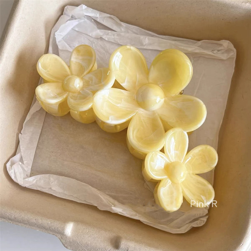 Elegant Niche Polka Dots Floral Half-Tie Headband with Cute Clips for Casual Styling