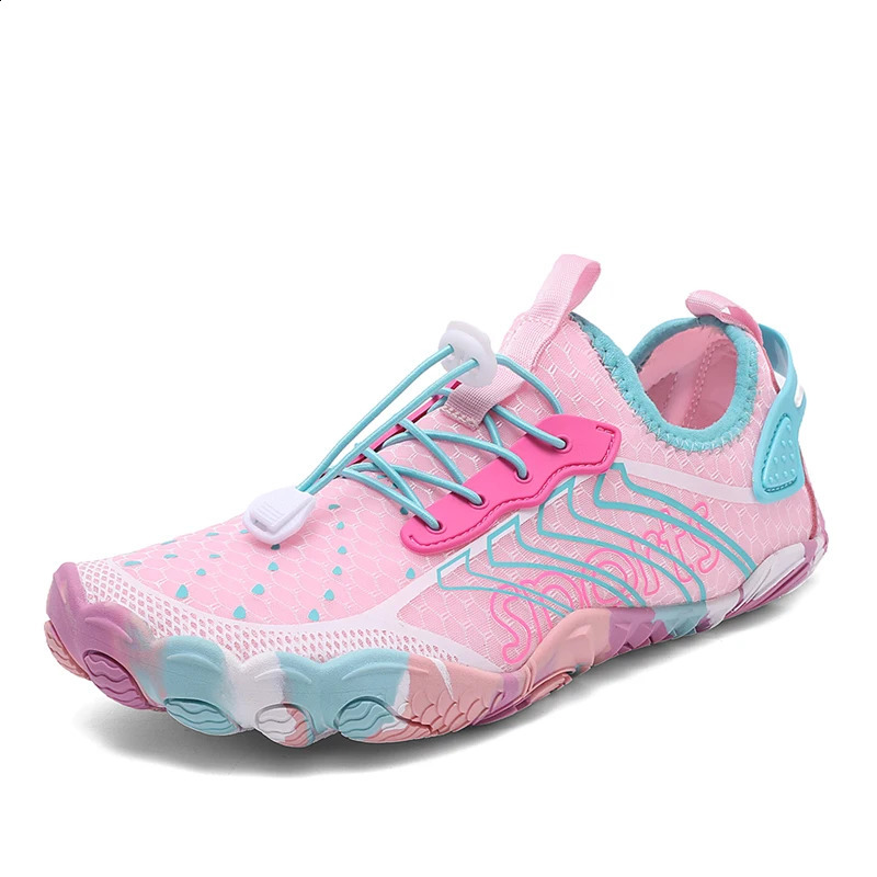 Women Men Aqua Shoes Summer Upstream Wading Water Sports Sneakers Unisex Five Fingers Swimming Surfing Footwear 250612