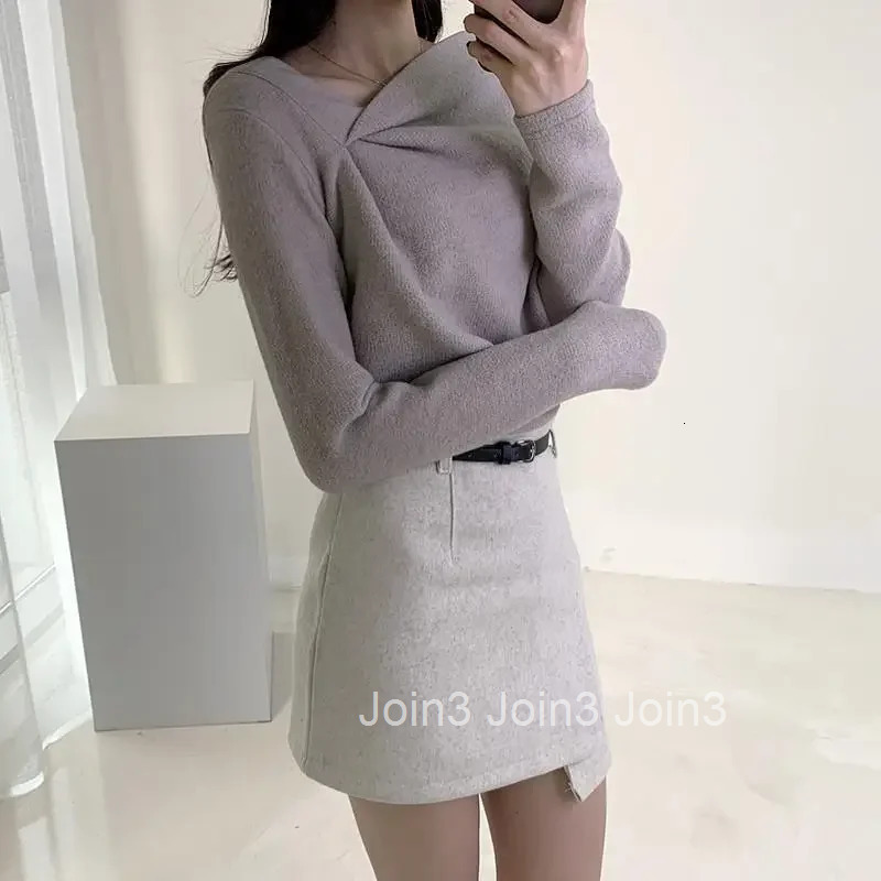 Korean Style Womens Long Sleeve T-shirt Plain Top Female With Sleeves Reviews Many Clothes Emo Trending Clothing Sale Tee Goth