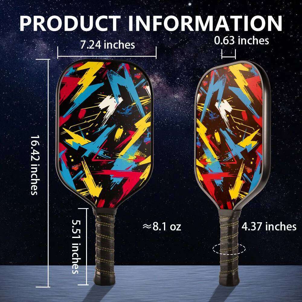 Joysent Pickleball Paddle Thermoformed Aerospace-grade T700 Carbon Fiber Smooth-faced Control With Foam Edge PP Honeycomb 16mm