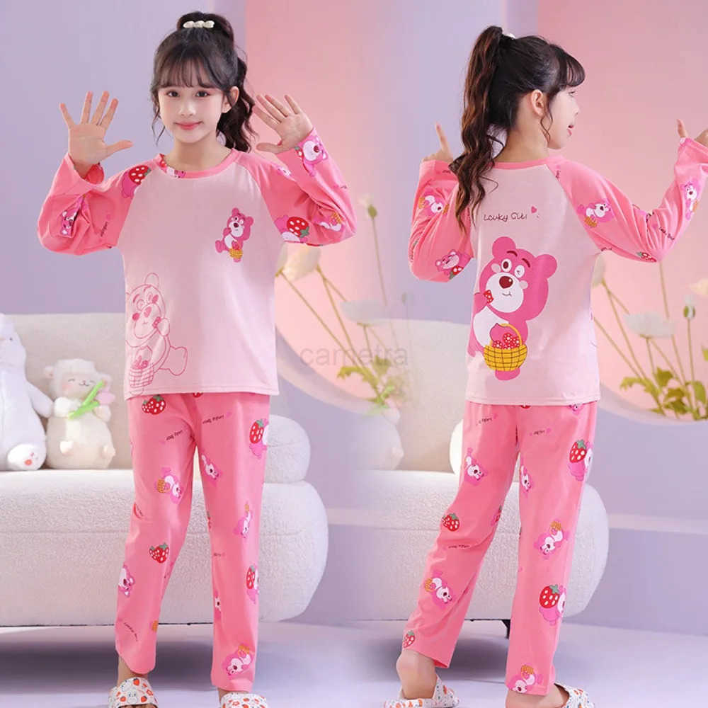 Sanrio Popular Sanrio Children Pajama Sets Causal Harajuku Anime Print Kids Night Clothes Suit Soft Loose Comfortable For Autumn Winter XJ250618XJ2506