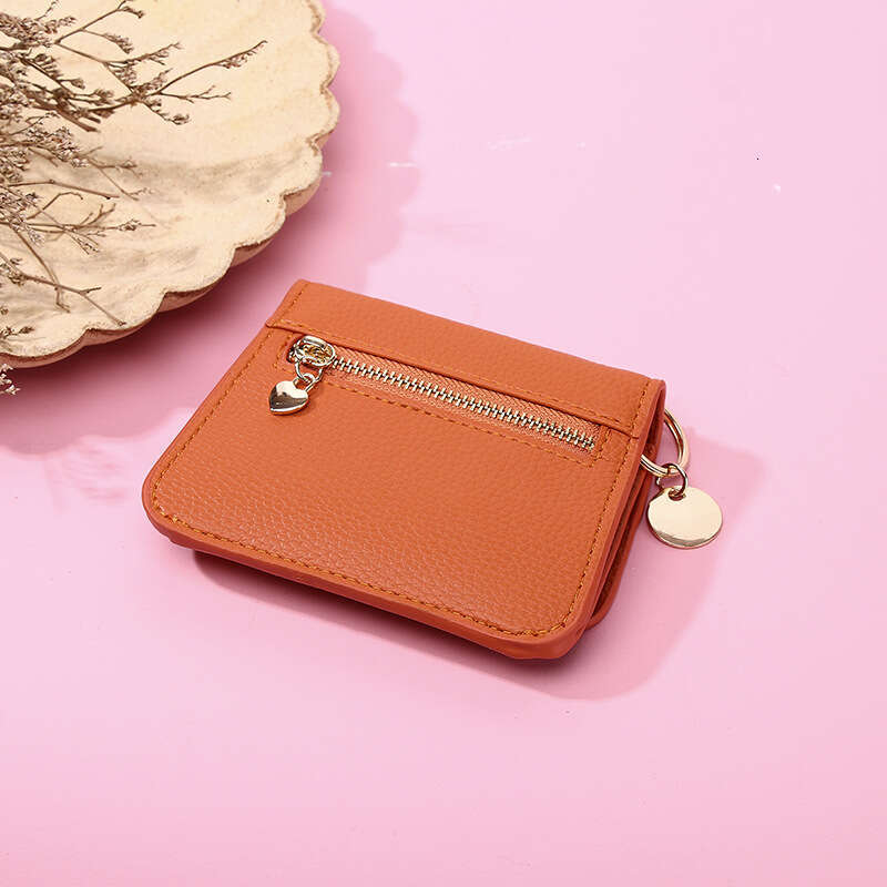 Women's Short Wallet INS Fashion Macaron Color Multi-Card Slot Card Holder Female Student Coin Purse