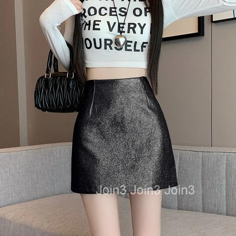 Short Tight High Waist Skirts for Women Wrap Gyaru Mini Korean Fashion Streetwear Style Modest New in Quality A Line Woman Skirt