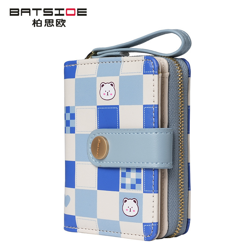 Free Shipping Designer 2024 European and American British Style Women's Wallet Plaid Rabbit Luxury bag Checkerboard ID Holder Bag Light Luxury St