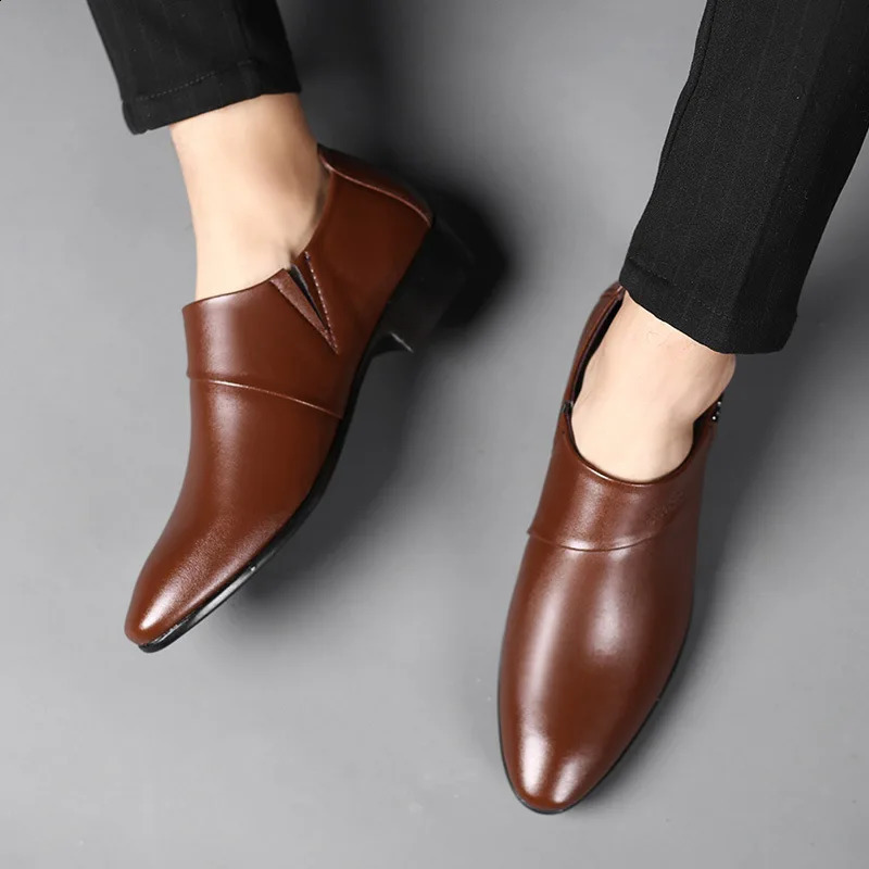 Oxfords Leather Shoes for Men Big Size 3850 Dress Business Party Wedding Office Work Shoe 2025 Loafers 250612