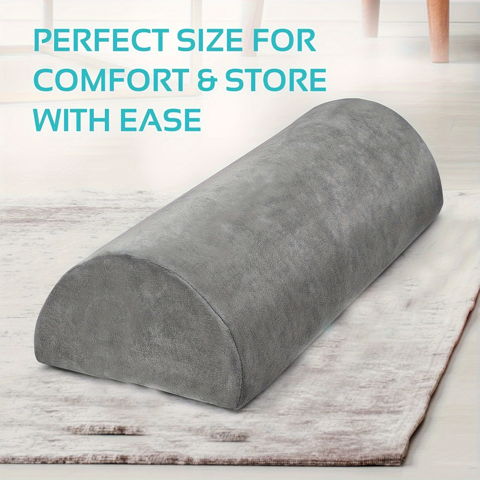 Spinal pillow memory cotton pregnant women's waist pillow bed semi-circular knee rest leg pillow cylindrical cervical vertebra slow rebound pillo