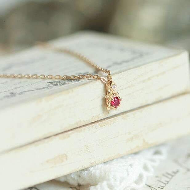 Cherry Dream Delicate and Elegant High-Quality Imitation Sweet Cultivated Red Light Luxury Ring Silver Needle Earrings