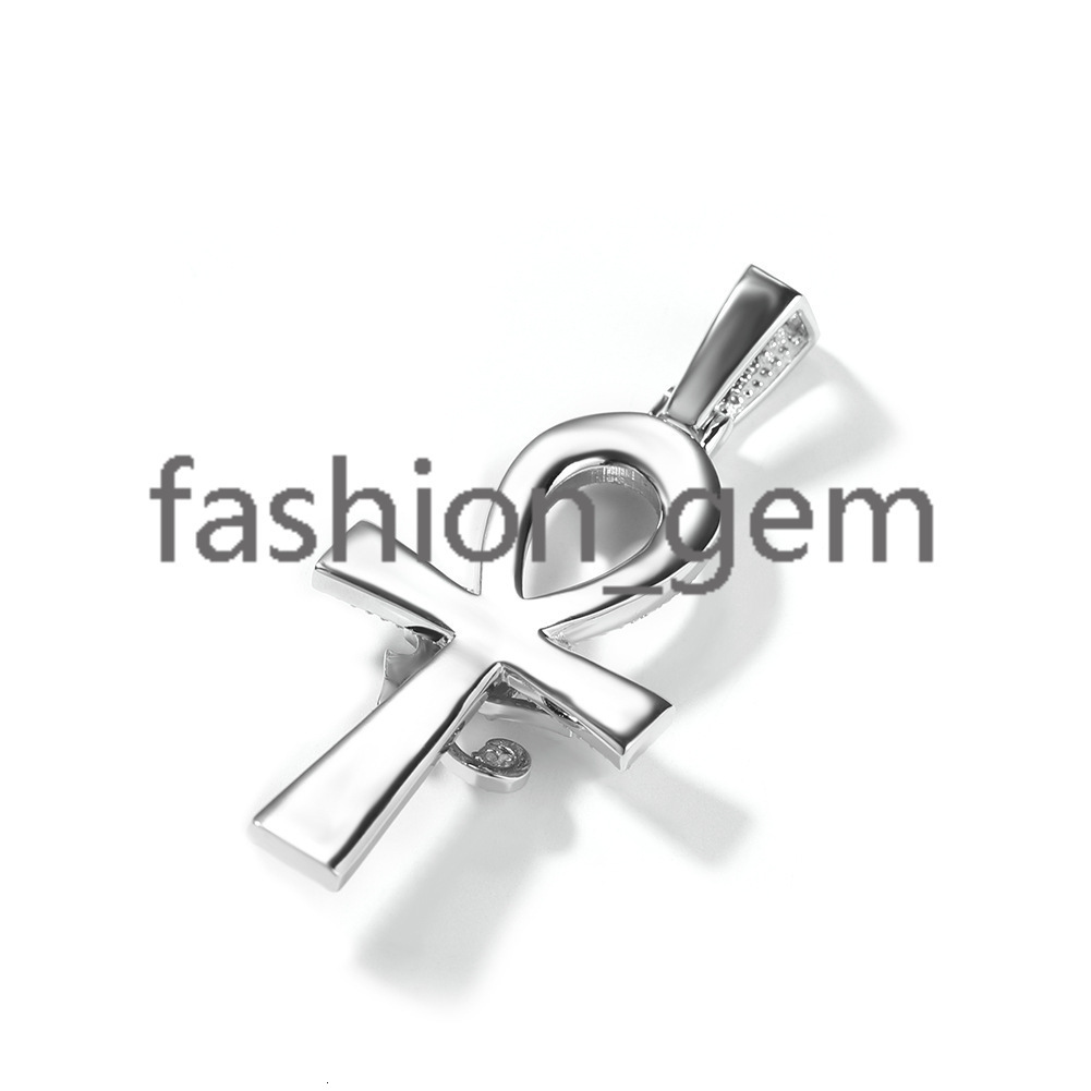 925 Silver Hip Hop Eye of Horus Anhe Cross Mens and Womens Pendant Vintage Exquisite Jewelry