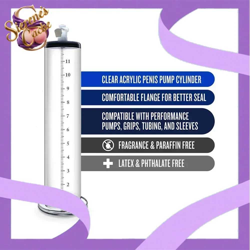SCAcrylic Penis Pump Manual Penis Enlarger Sex Toy for Men Vacuum Pump Male Masturbation Penis Extender Trainer Adults Sex Product W250618