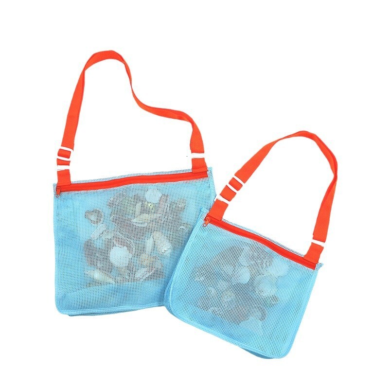 Travel Children's Toy Hollow Out Transparent Beach Shoulder Large and Small Shell Storage Bag