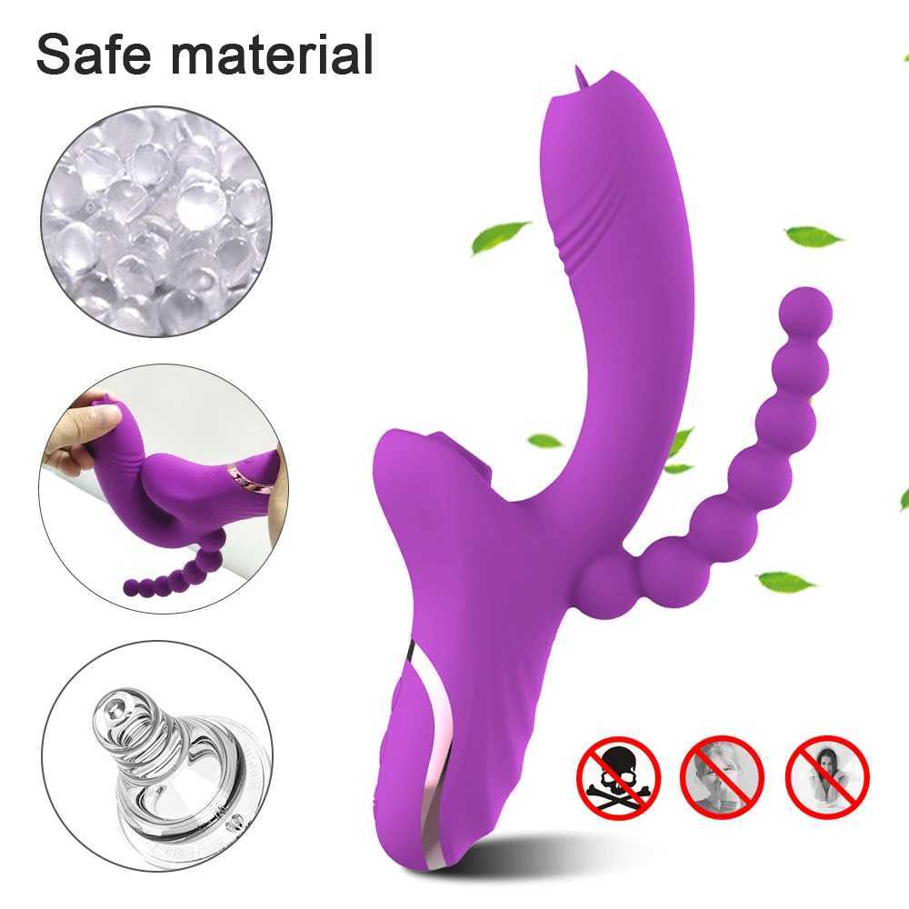 3 in 1 Clitoral Sucking Vibrator for Women Clit Clitoris Sucker Vacuum Stimulator Dildo Sex Toys Goods for Adults 18 W250618