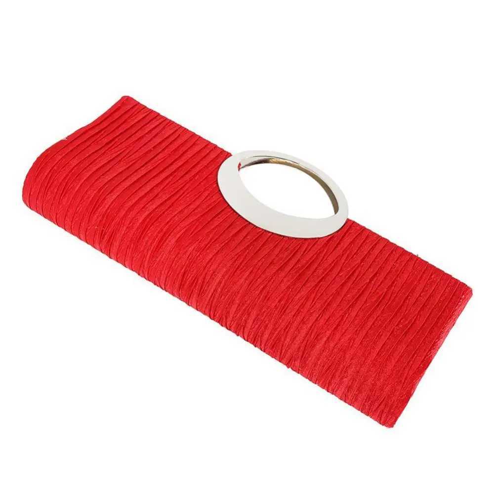Fashion Women Handheld Bag Rhinestone Satin Pleated Evening Bag Party Shoulder Bag Clutch Purse Handbag Z250618