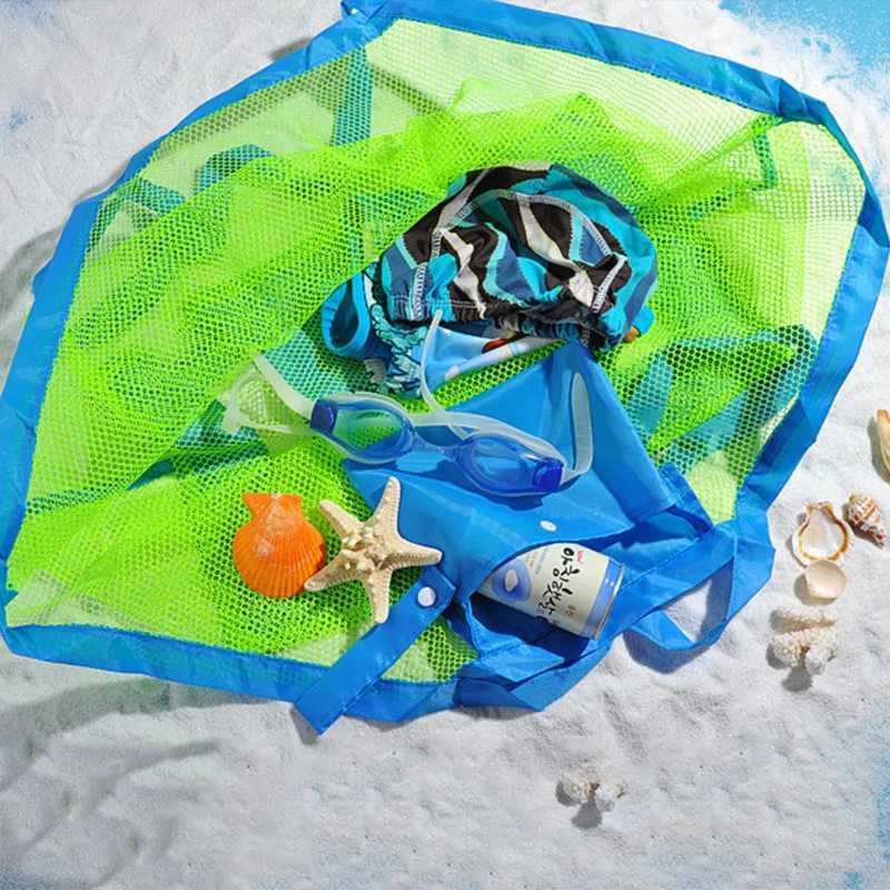 Children Sand ay Portable Mesh Bag Kids Toys Storage Bags Swimming Large Beach Bag for Towels Wen Cosmetic Makeup organizer B250618