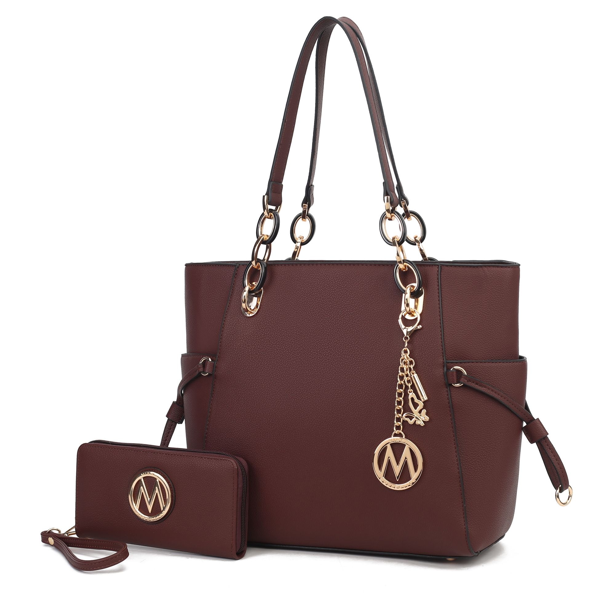 Designer Bag MKF Collection Yale Tote Women's Bag with Wallet Handbag Purse by Mia K Collection Tote Bag for Women Large Top Handle Handbag Fashi