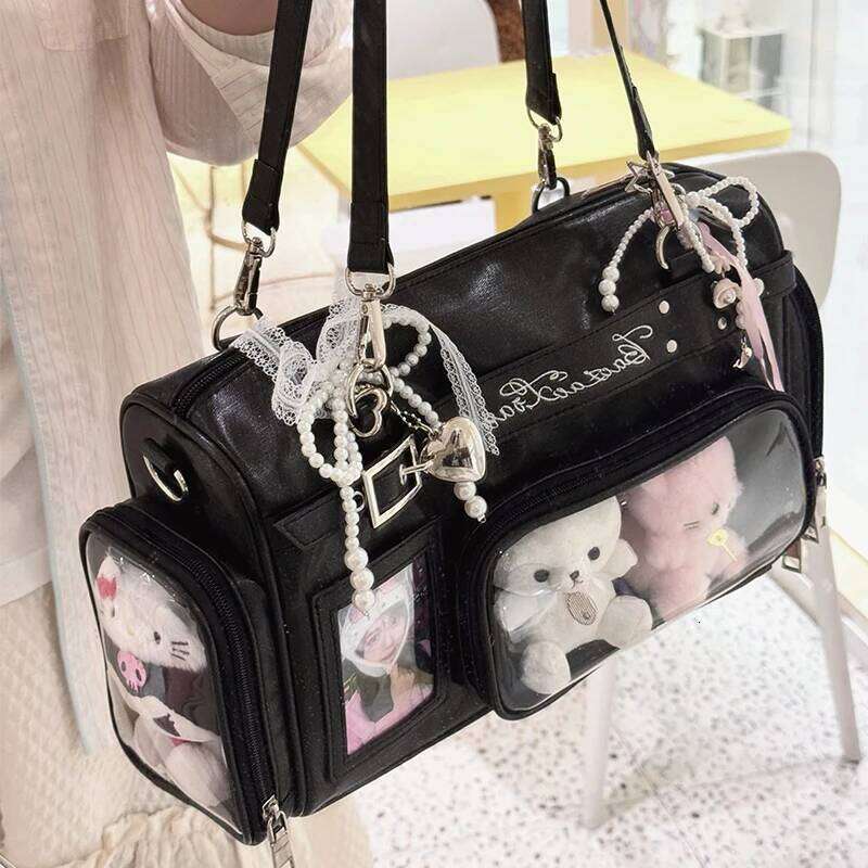 Original Lolita Two-Dimensional Transparent Ita-Bag Large-Capacity Versatile Casual Japanese Baby Boston Girl Shoulder Bag