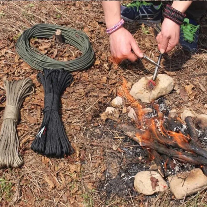 Eagle 25FT 75M 550 10core paracord 4mm outdoor Camping Survival tool PE fire rope fishing cotton line Parachute Hiking 250611
