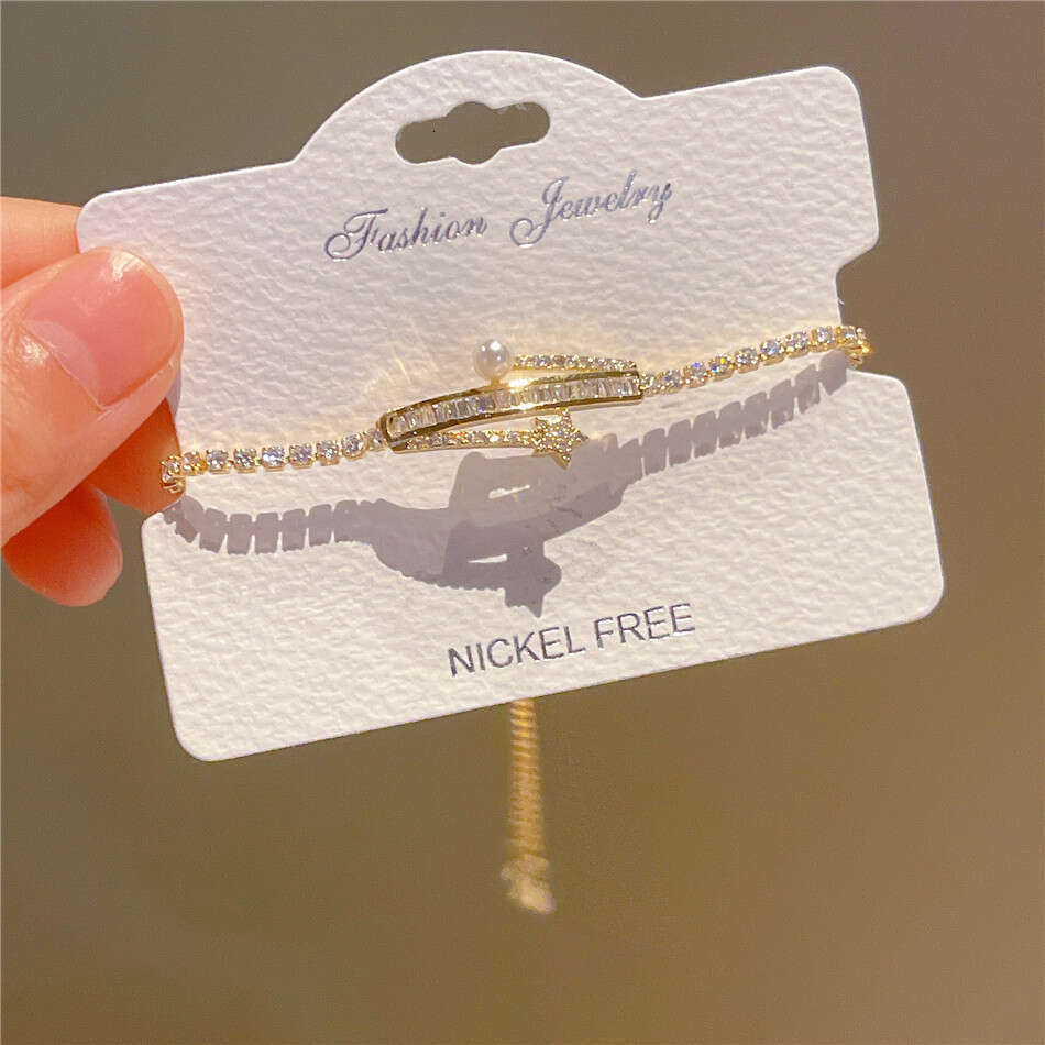 Gentle Style Micro-Inlaid Electroplated Real Gold 14K Pearl Elegant Versatile Hand Jewelry 2025 Bracelet for Women Fairy