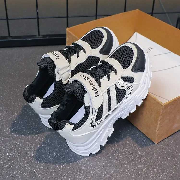 Sneakers for Girls Autumn Breathable Kids Shoes Fall 2025 New Boys Double Mesh Shoes for Girls Soft Soled Daddy Shoes Z250618