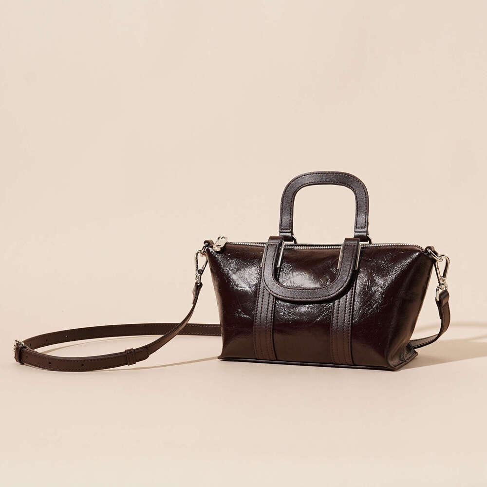 Genuine Leather Handbag Crossbody bag Shoulder bag Trendy Bag Pillow For Women 2025 New Fashion Patchwork Versatile