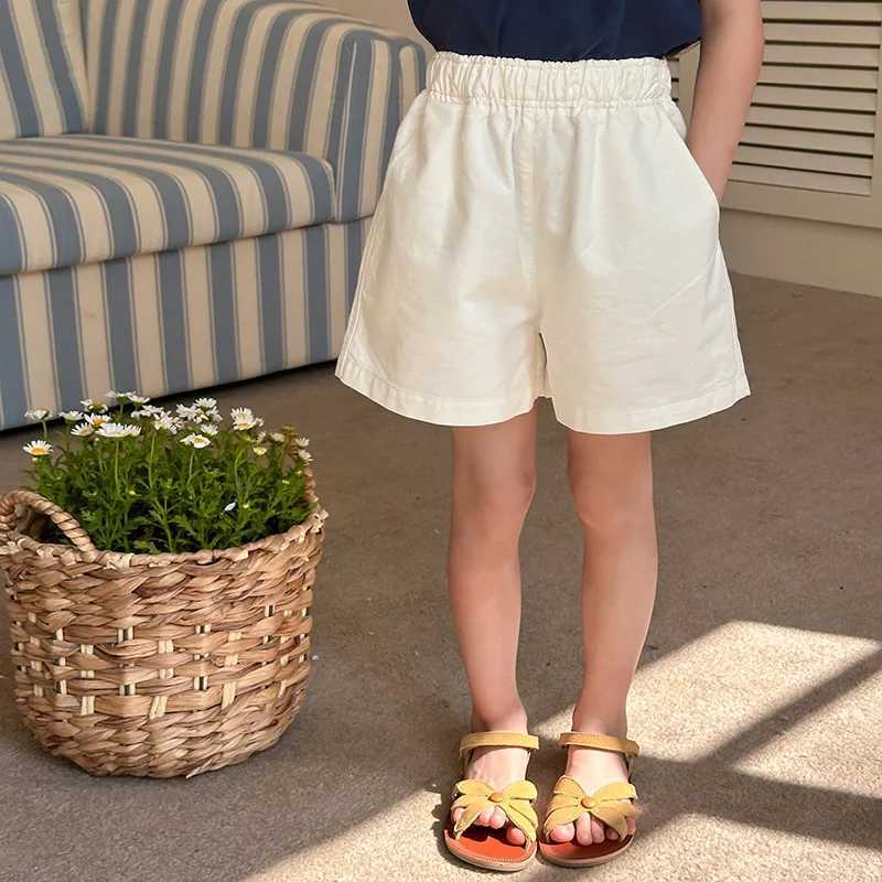 Children Shorts for Boys and Girls Baby Korean Loose and Slish Cotton Simple and Versatile Three Part Pants TrendyC250617