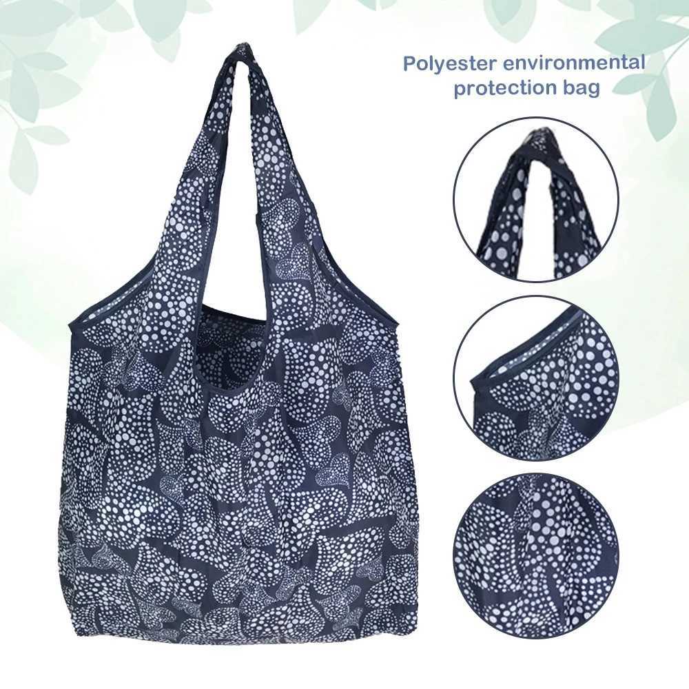 Foldable Shopping Bag Reusable Travel Grocery Bag Eco-Friendly Beach Toy Storage Bags Lem Printing Tote Pouch Bag Package B250618